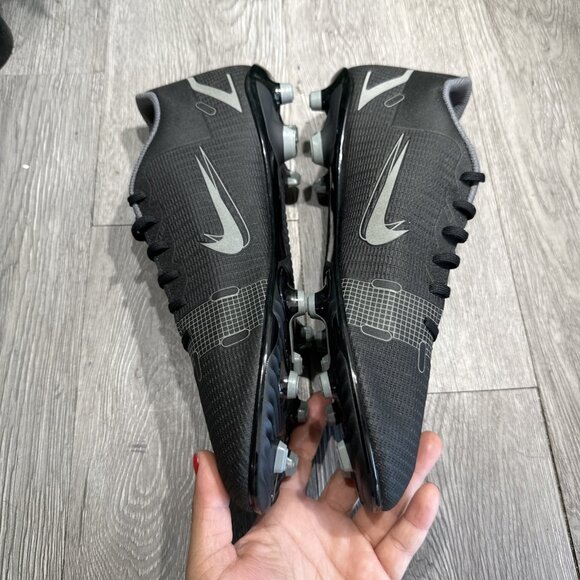 Nike Vapor 14 Club FG/MG Mens Soccer Cleats Black CU5692 004 Mercurial Sz 12 - Picture 8 of 9